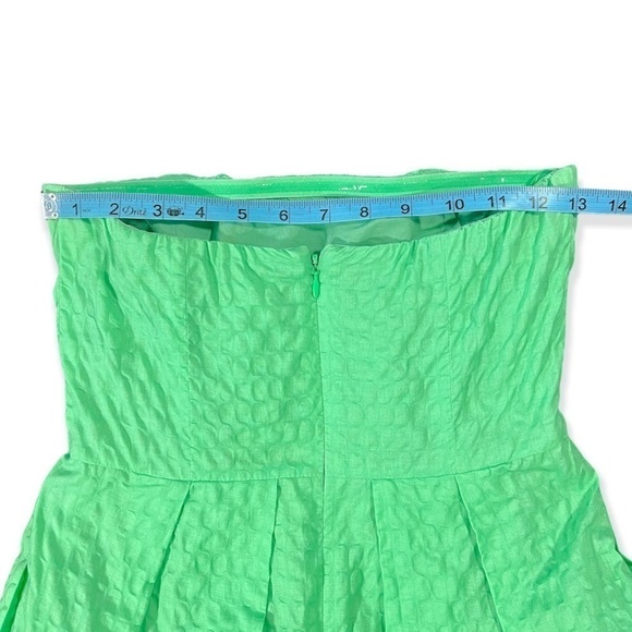 J Crew Textured Strapless Fit and Flare Dress sz 0 - Picture 8 of 13